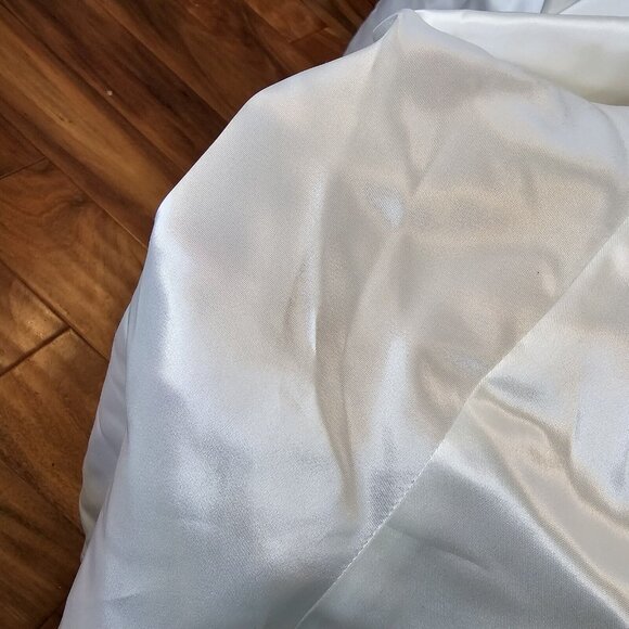 Jessica Mcclintock 90s White Wedding Dress Lace Embellished Long Sleeve Size 7/8 - Picture 11 of 16